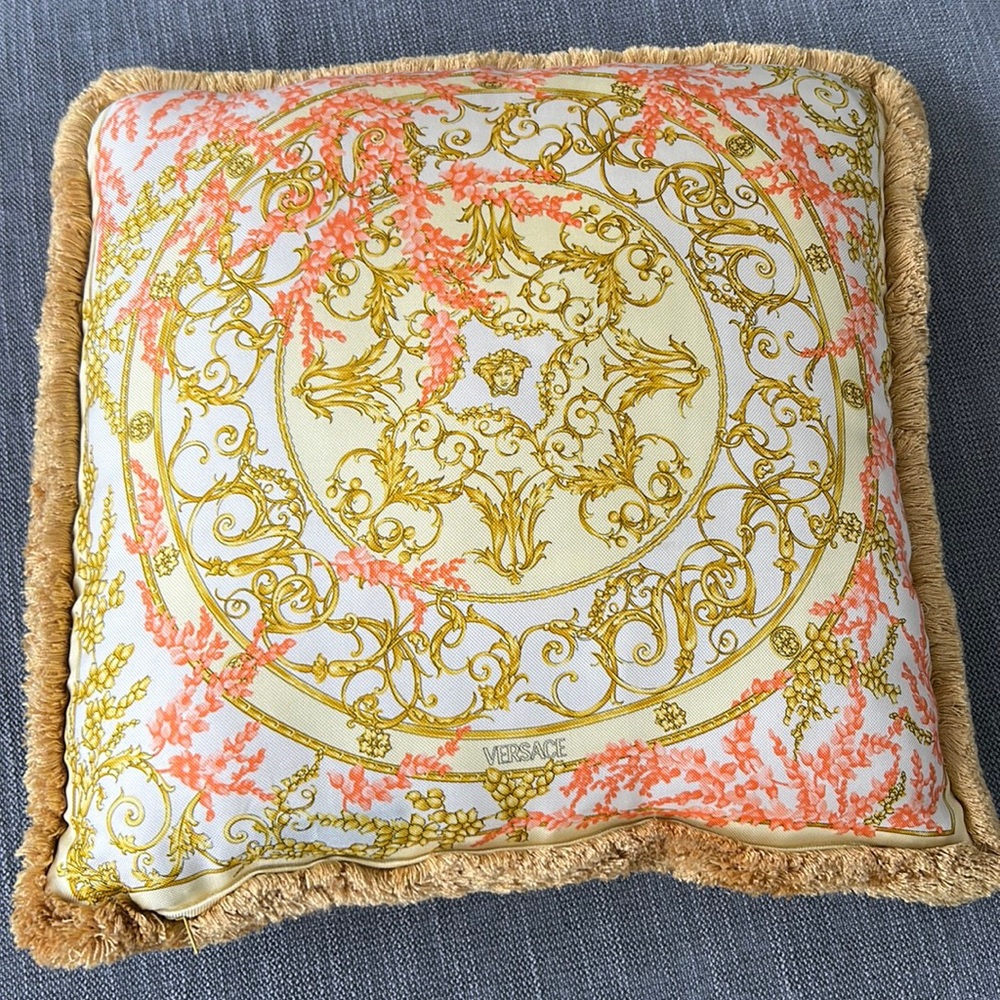 Versace throw pillow